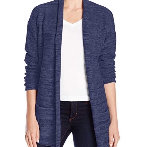 Columbia Rock Range Wool Blend Long Cardigan Sweater Blue Size Small - Picture 1 of 10